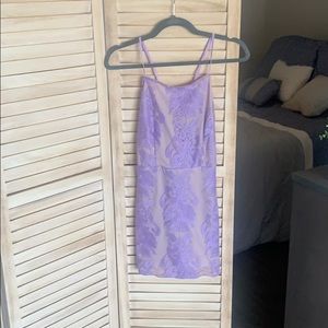 Lavender Open Back Dress